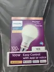 --PACK OF 4-- Philips Wiz Smart WiFi Light Bulb 100 W Equivalent LED Soft White