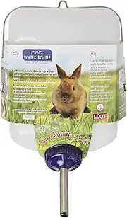 Lixit Widemouth Cage Water Bottles for Rabbits, Ferrets, Guinea Pigs, Rats and Other Small Animals. (White, 64 Ounce)