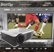 BRIGHTERA VPL FHZ80 SMART TV Projector 8K/4K/3D + UHDTV Projector Screen 80” 8K