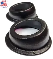WFL 6 1/2" PAIR SPEAKER PODS SPEAKER ADAPTERS 6.5" SPEAKER MOUNT W/FLANGE UTV
