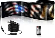 Fahgaer USB LED Matrix Flexible Panel Car Sign Scrolling Display 5V LED Signs RGB Pattern Scroll Text Bluetooth APP Control