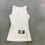 TOMMIE COPPER Tank Womens Medium Lower Back Support Tank Ladies White Top 32423