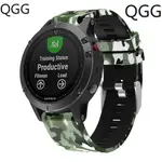 【QGG】GARMIN 快拆錶帶 印花硅膠腕帶 FENIX6 5/FORERUNNER935 945/INSTINCT