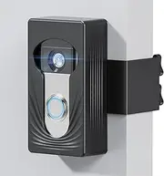 Wireless Video Doorbell Mount for Ring/Blink, Compatible with Ring 4/3/2/1, No Drill Anti Theft Camera Mount, Camera Holder with Double Screw Fixing, Black (Not Include Doorbell)