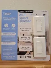 Feit Electric Wi-Fi Smart Dimmer 3-Way Switch Alexa Google Compatible 2-pk