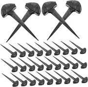 Alasum Equestrian Sports Iron Nails 50pcs Horseshoe Nails Set Horseshoe Tools for Farriers Metal Horse Equipment