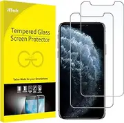 JETech Screen Protector for iPhone 11 Pro, iPhone Xs and iPhone X 5.8-Inch, Tempered Glass Film, 2-Pack