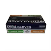 Workplace Gloves Vinyl Clear Medium Powder Free 100 Pack x 1