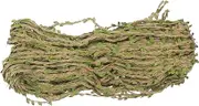 Tofficu Artificial Jute Rope with Faux Greenery Leaves Braided Vine for Jungle Themed Birthday Party Wedding Home Decorations Durable UV Resistant Trim Ribbon for Effortless Setup