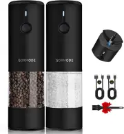 Rechargeable Electric Salt & Pepper Grinder Set (2 Pack)-USB-C Charging with LED