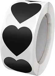1Roll Heart Decorative Seal Stickers Self Adhesive Wedding Label Stickers for Letters and Party No Trace Removal for Crafting and Special Occasions
