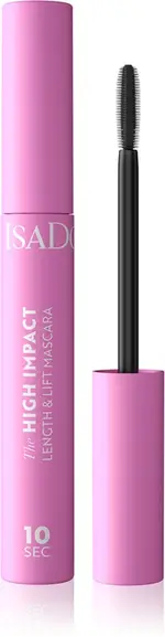 IsaDora 10 Sec High Impact Lenght & Lift mascara for lengthened and separated lashes color 01 black 9 ml
