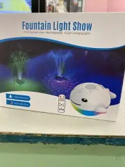 Floating Pool Fountain with Lights,2024 Upgraded Rechargeable Pool Water Foun...