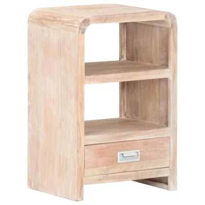 NNEVL Bedside Table 40x30x60 cm Solid Acacia Wood