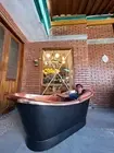 NEW ML Copper Bathtub Black Outside Copper Inside Hammered Texture FREE SHIPPING