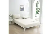 Dreamaker Micro Flannel Combo Fitted Sheet Set - Cream