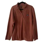 New Patagonia R1 Air Zip-Neck Fleece Pullover Womens Size XXL Burnished Red NWT