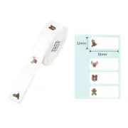 Niimbot Thermal Label Sticker For D11/D110/D101/H1S 12x30mm 210pcs - Christmas