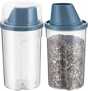 Abaodam Pet Food Storage Containers 2pcs Airtight Dog Food Storage Buckets Instant Visibility Tilted Spout Easy to Clean