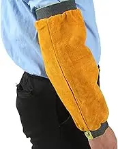 Welding Sleeves – Durrable Cowhide Arrrm Protection Covers With Heat And Flame Resistance | Weldiing Sleevve | Gardening Sleeve For Arrrm Protectiion In Outdoor And Workshop Use