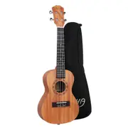 23Inch Ukulele Natural Mahogany Concert Beginner Gift w/ Carry Bag