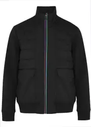 PS Paul Smith Quilted Shell and Jersey Jacket - Black - Xxl XXL