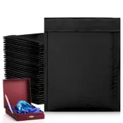Black Metallic Bubble Mailers 7.25x11 Waterproof Padded Envelopes 200 Pack