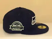 NFL Seattle Seahawks Super Bowl Champs New Era 59Fifty Fitted Cap Hat Men 7-1/4