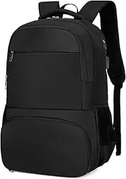 LAPOOH Lunch Backpack, Insulated Cooler Backpack Lunch Box for Men Women, 15.6 Inches Laptop Backpack with USB Port, Water Resistant Leak-Proof Lunch Bag for Work School Picnics Hiking
