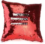 Yardenfun DIY Two Tone Glitter Sequins Throw Pillow Covers Euro Pillowcases for Sofa Bed Changing Decorative Pillow Case Pillowcase Cover