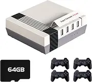 Kinhank 33000+ Games Super Console X Cube, Retro Video Game Consoles Pre-installed 48+ Emulators,Dual Systems Mini Game Box for 4K TV HD/AV Output,with 2.4G Wireless Gamepads,Best Everyone