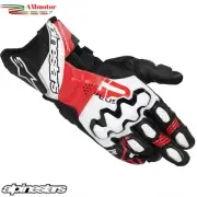 Gloves Plus R V3 Leather ALPINESTARS Black White Bright Red M Motorcycle Track