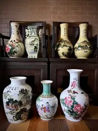 在飛比找Yahoo!奇摩拍賣優惠-古中華陶瓷花瓶（全預訂）