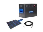 Kings BatBlock40 - 12V Plug and Play Battery Box + 360W Folding Solar Blanket + 12m Extension Lead