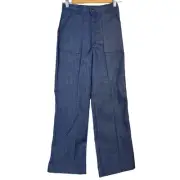 Chatterbox Vintage Bellbottom Jeans Kids Size 14 NEW Deadstock Blue Denim 70s