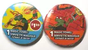 Raphael Michelangelo TMNT Magic Towels Expands in Water Mutant Ninja Turtles NEW