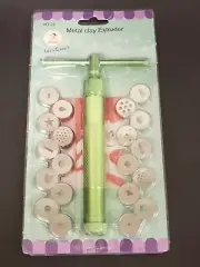 Let's Cake! Stainless Steel Metal Clay Extruder 21 Pcs Tool Set