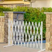 HNPP Metal Expandable Gate, 330Cm Folding Garden Security Fence Gate, Industr...