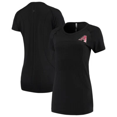 NWT Lululemon Women’s Arizona Diamondbacks Logo Black Swiftly SS | SIZE 2