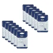 12PK Malli Sewing Plastic Compact Needle Threader w/ Magnifier 3x6.5cm Clear