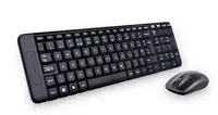 在飛比找Yahoo!奇摩拍賣優惠-羅技 無線滑鼠鍵盤組 MK220