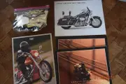 Harley Davidson FDWG2 & Road King Screamin' Eagle Brochure, HOG Patches & Pins