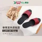 在飛比找遠傳friDay購物優惠-台灣製 優雅室內皮拖鞋 24~28碼(紅/粉/藍/咖) 防滑