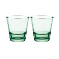 在飛比找Yahoo奇摩購物中心優惠-日本TOYO-SASAKI Spah堆疊水杯2入組-綠色