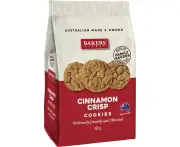 Bakers Cinnamon Crisp Cookies Biscuits 300g