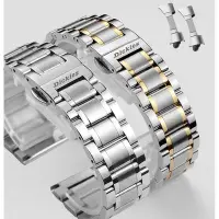 在飛比找Yahoo!奇摩拍賣優惠-全館免運 好品質dickies錶帶 實心精鋼不鏽鋼錶鏈蝴蝶扣