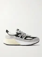[New Balance] New Balance - 990v6 Suede, Leather And Mesh Sneakers - Gray - US8 US 8 Gray