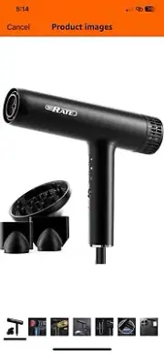 SHRATE HAIR DRYER. PROFESSIONAL Brushless Motor Ionic Blow Dryer.