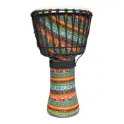 New Drumfire 12" Synthetic Head Rope Djembe Hand Bongo Drum Tribal (Multicolour)