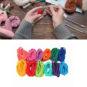 96/192Pcs Elastic Rope Stretchy Finger Stress Relief Toy Colorful Elastic String